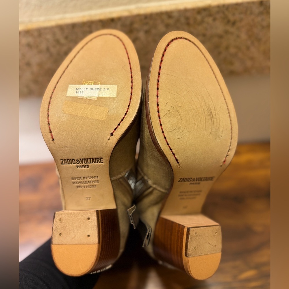 NEW Zadig & Voltaire Molly Suede Ankle Boots - Picture 5 of 7